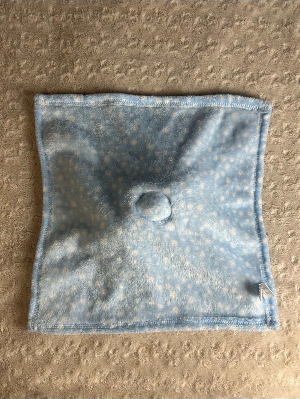 Activities by Baby Mode Blue Teddy Bear Lovey Security Blanket White Stars Plush